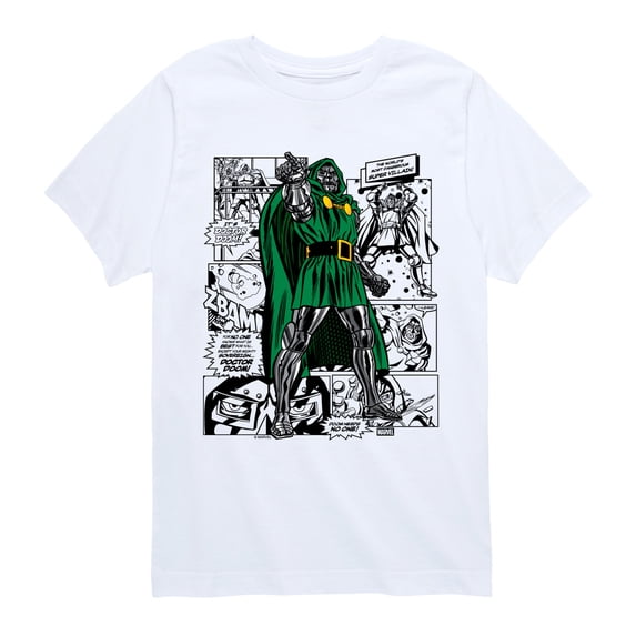 Fantastic Four - Dr. Doom Comic - Youth Boys Short Sleeve Graphic T-Shirt