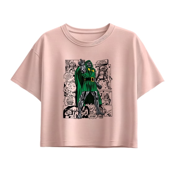 Fantastic Four - Dr. Doom Comic - Youth Girls Boxy T-Shirt