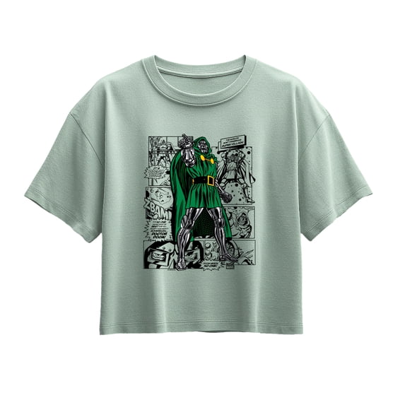 Fantastic Four - Dr. Doom Comic - Youth Girls Boxy T-Shirt