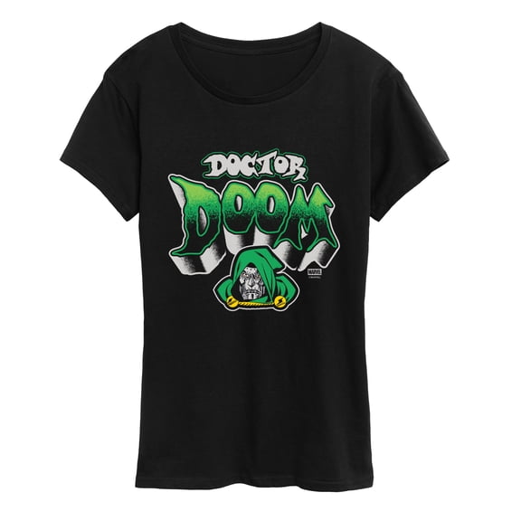 Fantastic Four - Dr. Doom Graffiti - Women's Short Sleeve Graphic T-Shirt