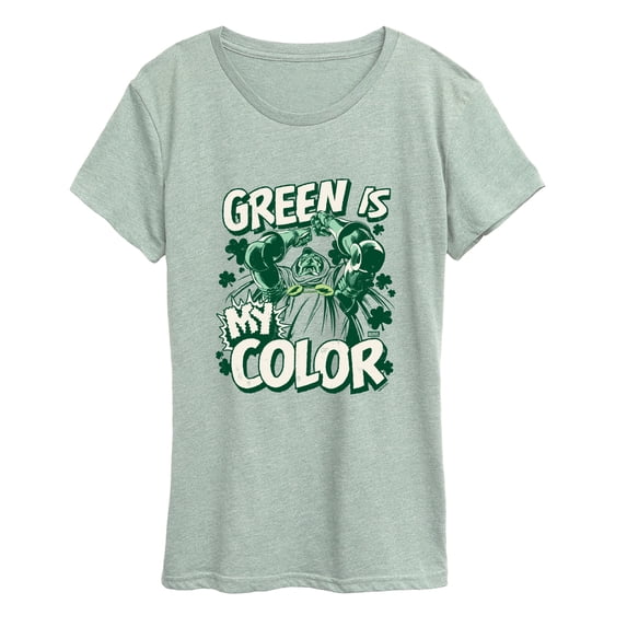 Fantastic Four - Dr. Doom Green is My Color Women's Short Sleeve Graphic T-Shirt
