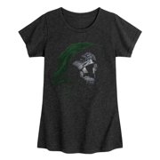 Fantastic Four - Dr. Doom Portrait Girls' Fitted Short Sleeve Graphic T-Shirt