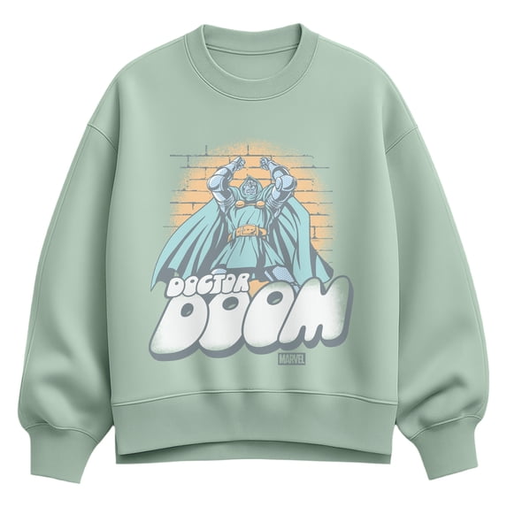 Fantastic Four - Dr. Doom Oversized Fleece Crew Sweatshirt
