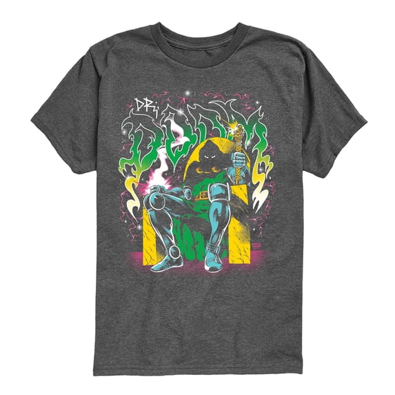 Fantastic Four - Dr Doom - Youth Boys Short Sleeve Graphic T-Shirt