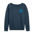 thumbnail image 1 of Fantastic Four - Fantastic Four Blue - Women's French Terry Long Sleeve Pullover, 1 of 4