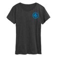 thumbnail image 1 of Fantastic Four - Fantastic Four Blue - Women's Short Sleeve Graphic T-Shirt, 1 of 4