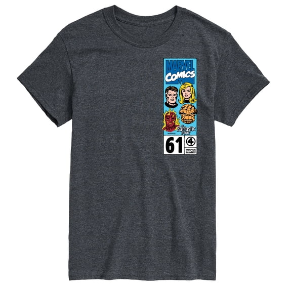 Fantastic Four - Fantastic Four Heads Box - Men's Short Sleeve Graphic T-Shirt