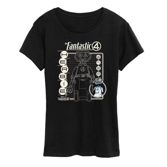 Fantastic Four - Herbie Blueprint Women's Short Sleeve Graphic T-Shirt
