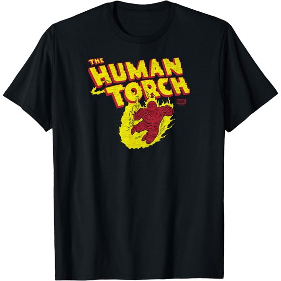 Fantastic Four - Human Torch Logo T-Shirt