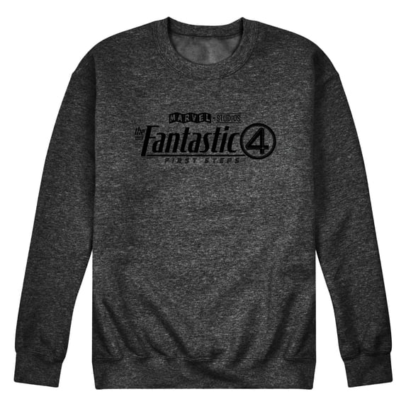 Fantastic Four - Logo Black Men's Graphic Fleece Sweatshirt