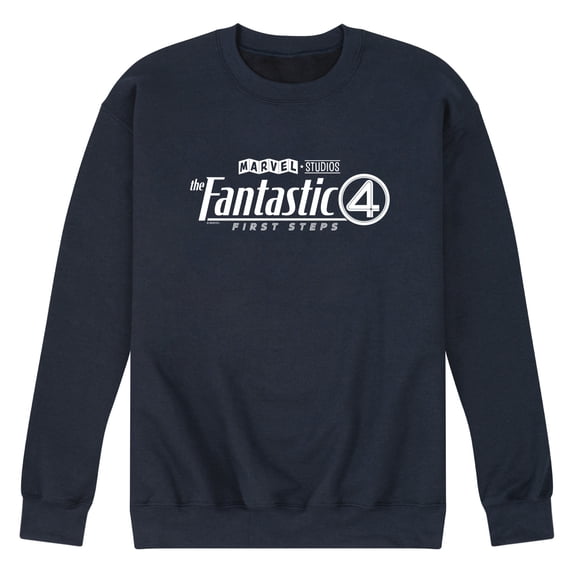Fantastic Four - Logo White - Men's Crew Fleece Sweatshirt