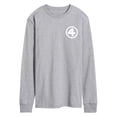 thumbnail image 1 of Fantastic Four - Logo White - Men's Long Sleeve Graphic T-Shirt, 1 of 4