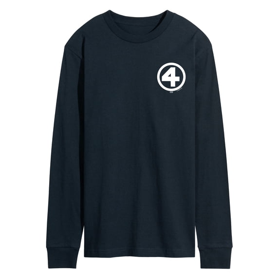 Fantastic Four - Logo White - Men's Long Sleeve Graphic T-Shirt