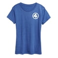 thumbnail image 1 of Fantastic Four - Logo White - Women's Short Sleeve Graphic T-Shirt, 1 of 4