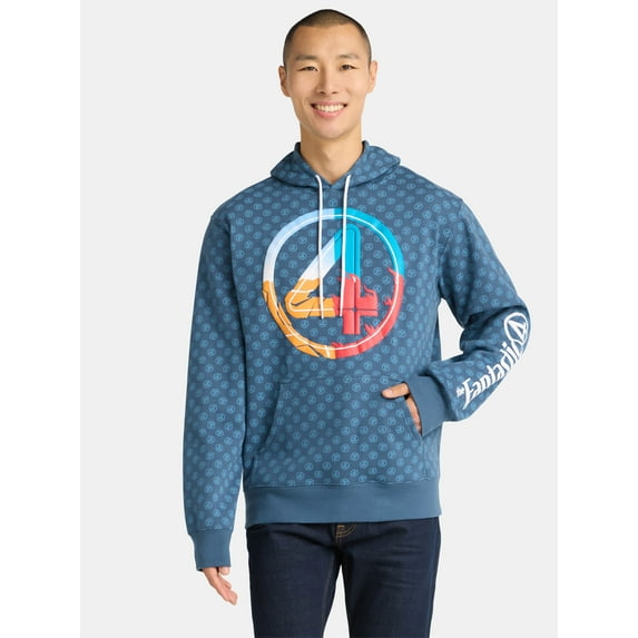 Fantastic Four Men's and Big Men's Powers Graphic Hoodie, Sizes S-3XL