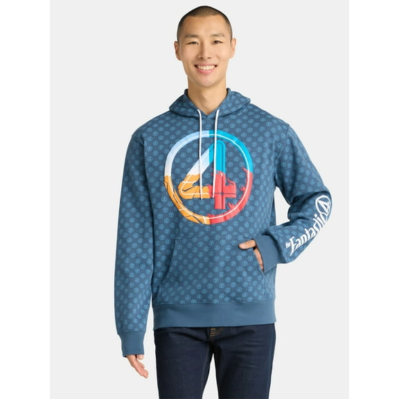 Fantastic Four Men's and Big Men's Powers Graphic Hoodie, Sizes S-3XL