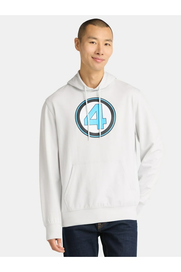 Men's and Big Men's French Terry Graphic Hoodie, Sizes XS-3XL