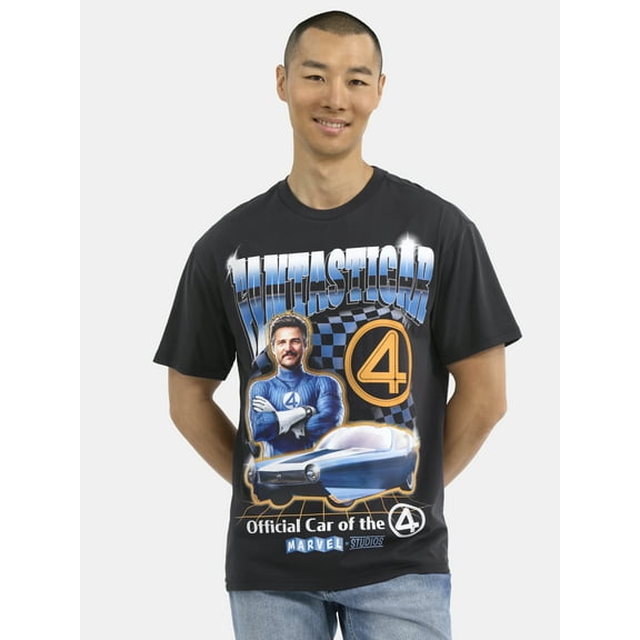 Fantastic Four, Men's & Big Men's Graphic T-Shirt, Fantasticar, Sizes S-3XL