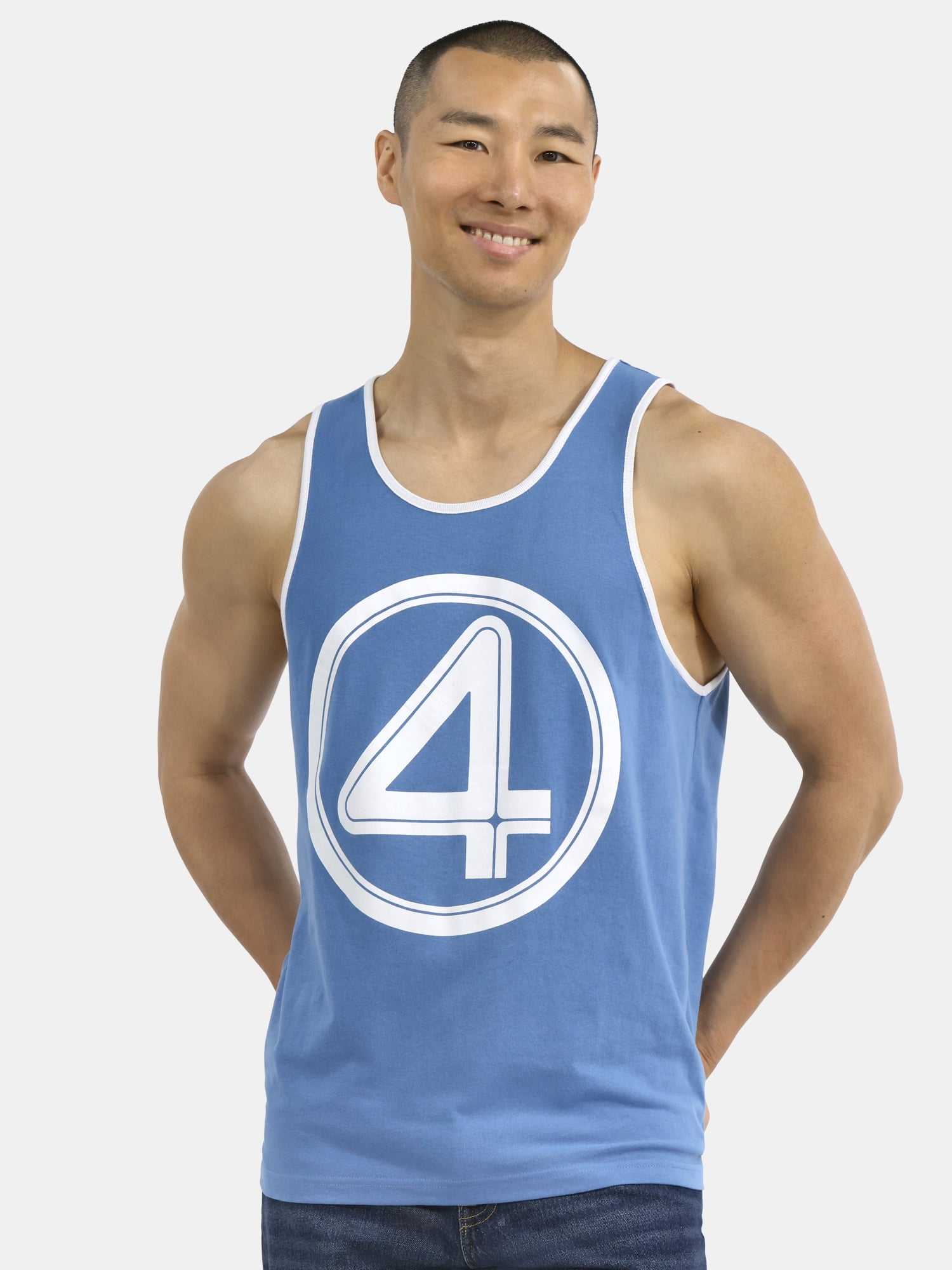 Fantastic Four, Men's & Big Men's Graphic Tank Top, Fantastic Four Logo, Sizes S-3XL