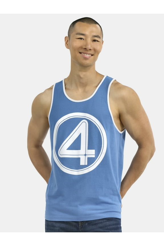 , Men's & Big Men's Graphic Tank Top, Fantastic Four Logo, Sizes S-3XL