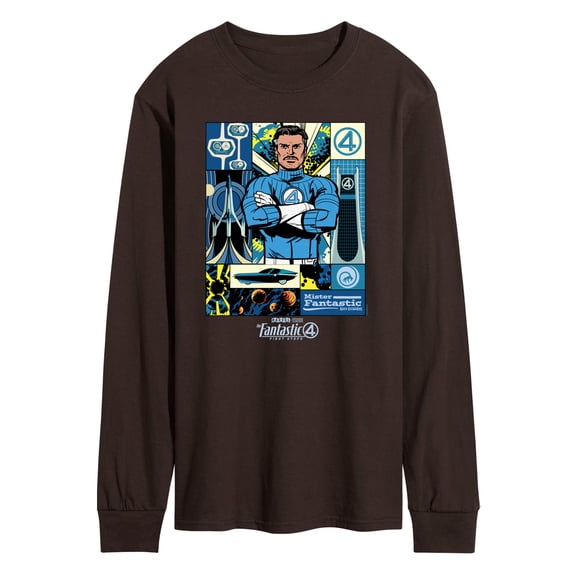 Fantastic Four - Mister Fantastic Grid - Men's Long Sleeve Graphic T-Shirt
