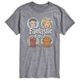 thumbnail image 1 of Fantastic Four Retro - Fantastic Four Character Grid Tonal Washed - Men's Short Sleeve Graphic T-Shirt, 1 of 4