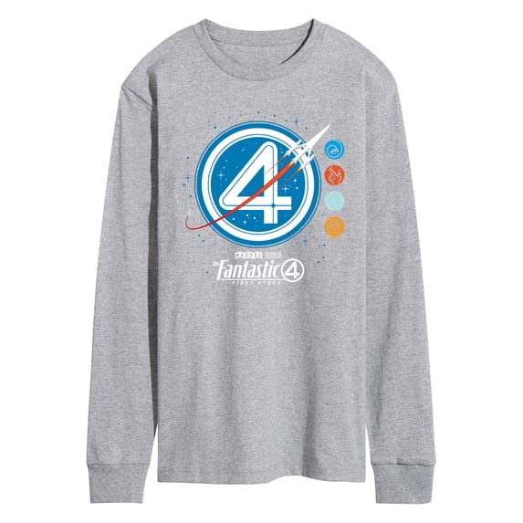 Fantastic Four - Space Logo - Men's Long Sleeve Graphic T-Shirt