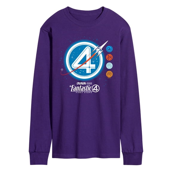 Fantastic Four - Space Logo - Men's Long Sleeve Graphic T-Shirt