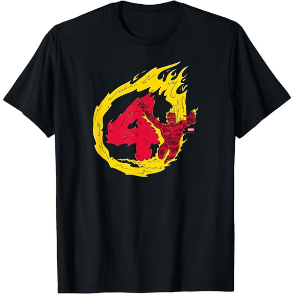 Fantastic Four - The Human Torch T-Shirt, Unisex T-Shirt