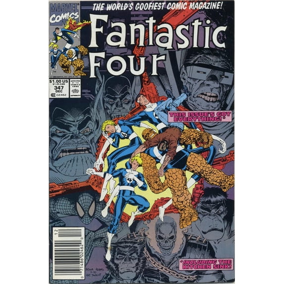 Fantastic Four (Vol. 1) #347 (Newsstand) VF ; Marvel Comic Book