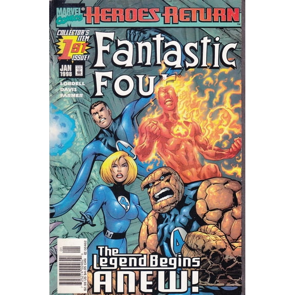 Fantastic Four (Vol. 3) #1 (Newsstand) VF ; Marvel Comic Book