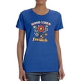 thumbnail image 1 of Fantastic Good Vibes Shaped T-Shirt Women -Image by Shutterstock, Female 3X-Large, 1 of 4