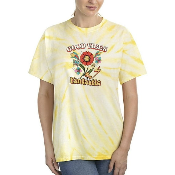 Fantastic Good Vibes Tie Dye Cyclone Women -Image by Shutterstock, Female Small