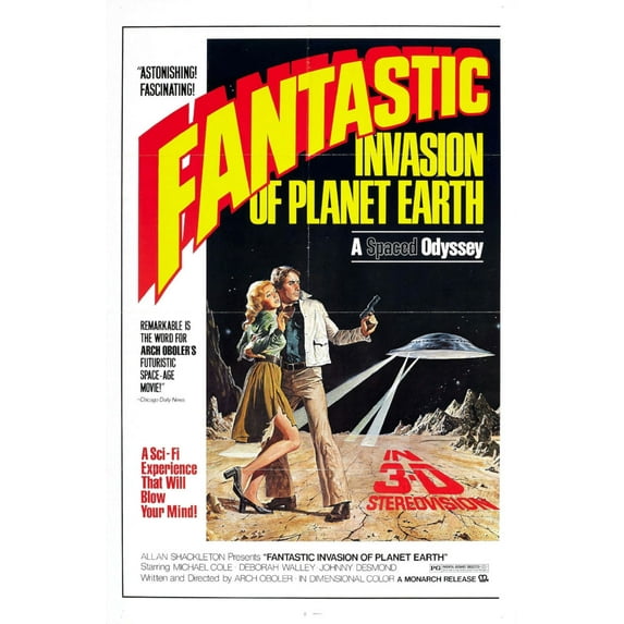 Fantastic Invasion Of Planet Earth Movie Poster Metal Print 12"x16" 12x16 Square Adults Poster Time