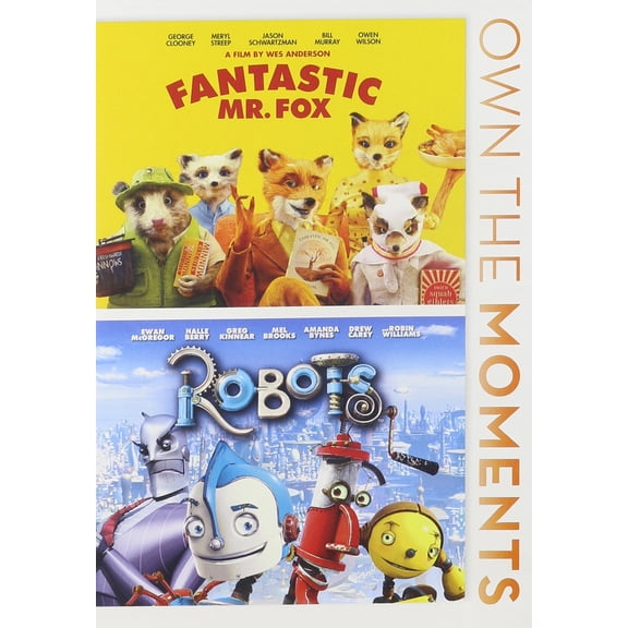 Fantastic Mr. Fox / Robots (DVD, 2012, 2-Disc Set) NEW