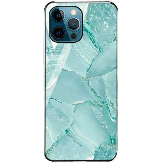 Fantastic Pattern Tempered Glass Case for iPhone 13 Pro Max 12 Mini 11 X XR XS 7 8 Plus, Slim Personalized Painted Back Cover(N,13 Mini)