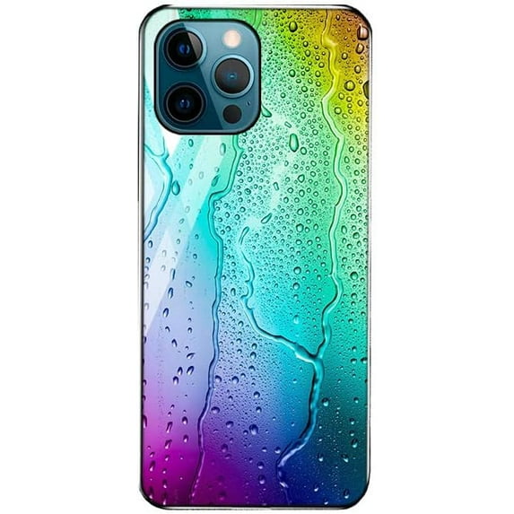 Fantastic Pattern Tempered Glass Case for iPhone 13 Pro Max 12 Mini 11 X XR XS 7 8 Plus, Slim Personalized Painted Back Cover(O,7/8 Plus)