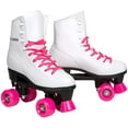 thumbnail image 1 of Fantastic Skates with Retro Quad Design for Kids and Adults (Pink, Youth 1), 1 of 10