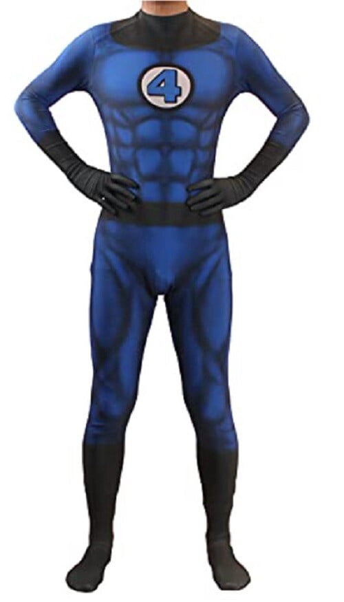 Jongens Heren Full Body Open Face Spandex Unitard Masker Zentai Kostuum