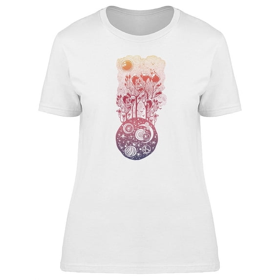 Fantastic Surreal Sky And Nature T-Shirt Women -Image by Shutterstock, Female x-Large