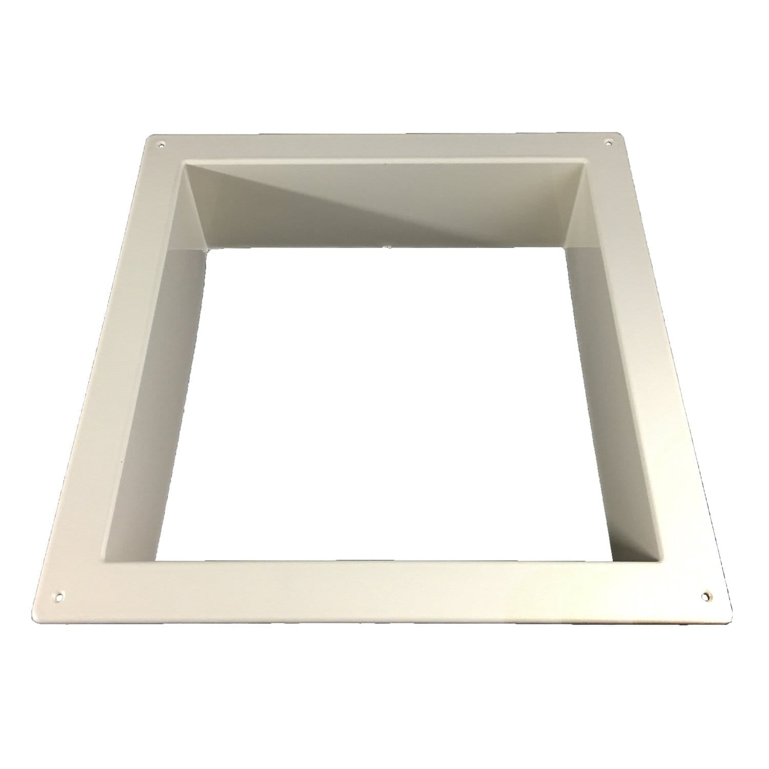 Fantastic Vent K204080 141/4" X 141/4" Roof Vent Garnish, Off White
