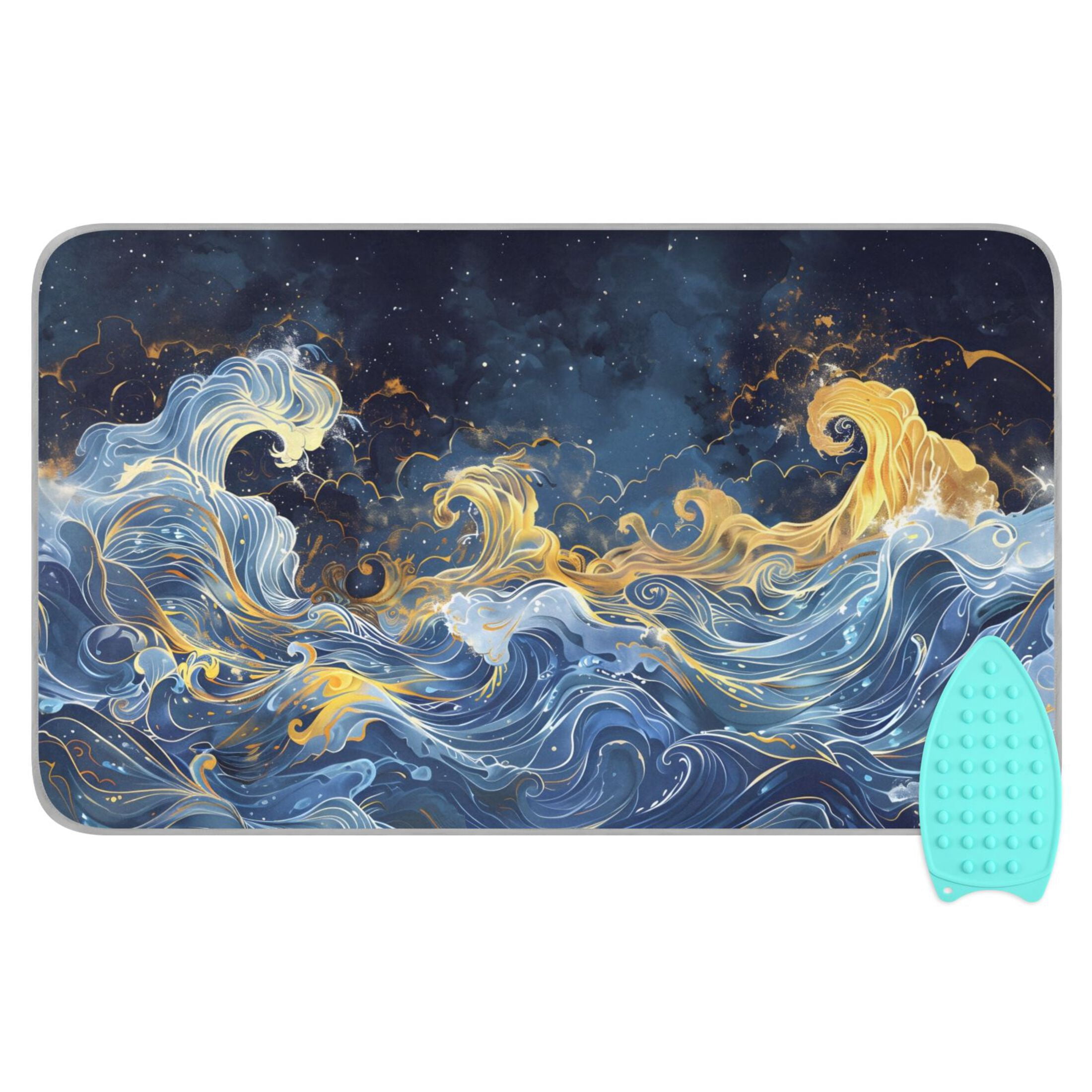 Fantastic Wave Ironing Mat Blanket Portable Travel Ironing Pad Heat Resistant Pad 47.2" x 27.6”