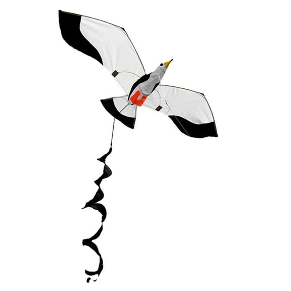 Fantastic3D Seagull Kite Single Line Flying Kites with Tail and Handle for Adult and Kid Classical Outdoor Sport