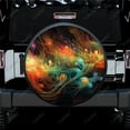 Fantastical Colors And Chaos Polyester Universal Spare Wheel Tire Cover