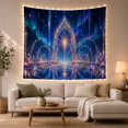 thumbnail image 1 of Fantastical Dominated by With Deep Blue Purple Tones, Mystical Fantasy for Space Lovers, Galaxy Room Decor, Housewarming Gift, Tapestry Wall Hanging for Bedroom and Dorm, 1 of 7