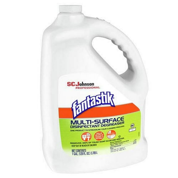 Fantastik 311930 1 Gallon Multi-Surface Disinfectant Degreaser - Pleasant Scent (4/Carton)