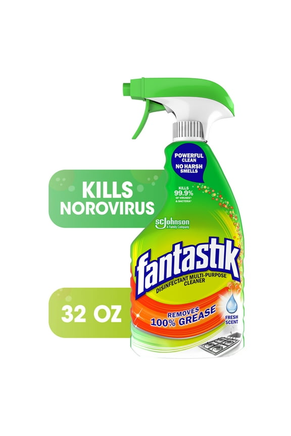 Fantastik All-Purpose Cleaner, Fresh Scent, 32 Ounce Trigger Bottle