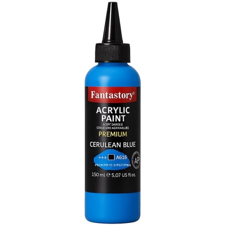 Fantastory 150 ml 5 oz Blue Acrylic Paint High Coverage