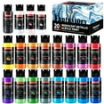 thumbnail image 1 of Fantastory Acrylic Paint Set, 20 Metallic Colors, 2 oz, 12 Brushes, 1 of 9
