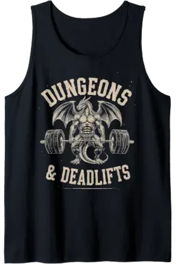 Fantasy And Deadlifts Gym Workout Fantasy Tank Top Size S-3XL